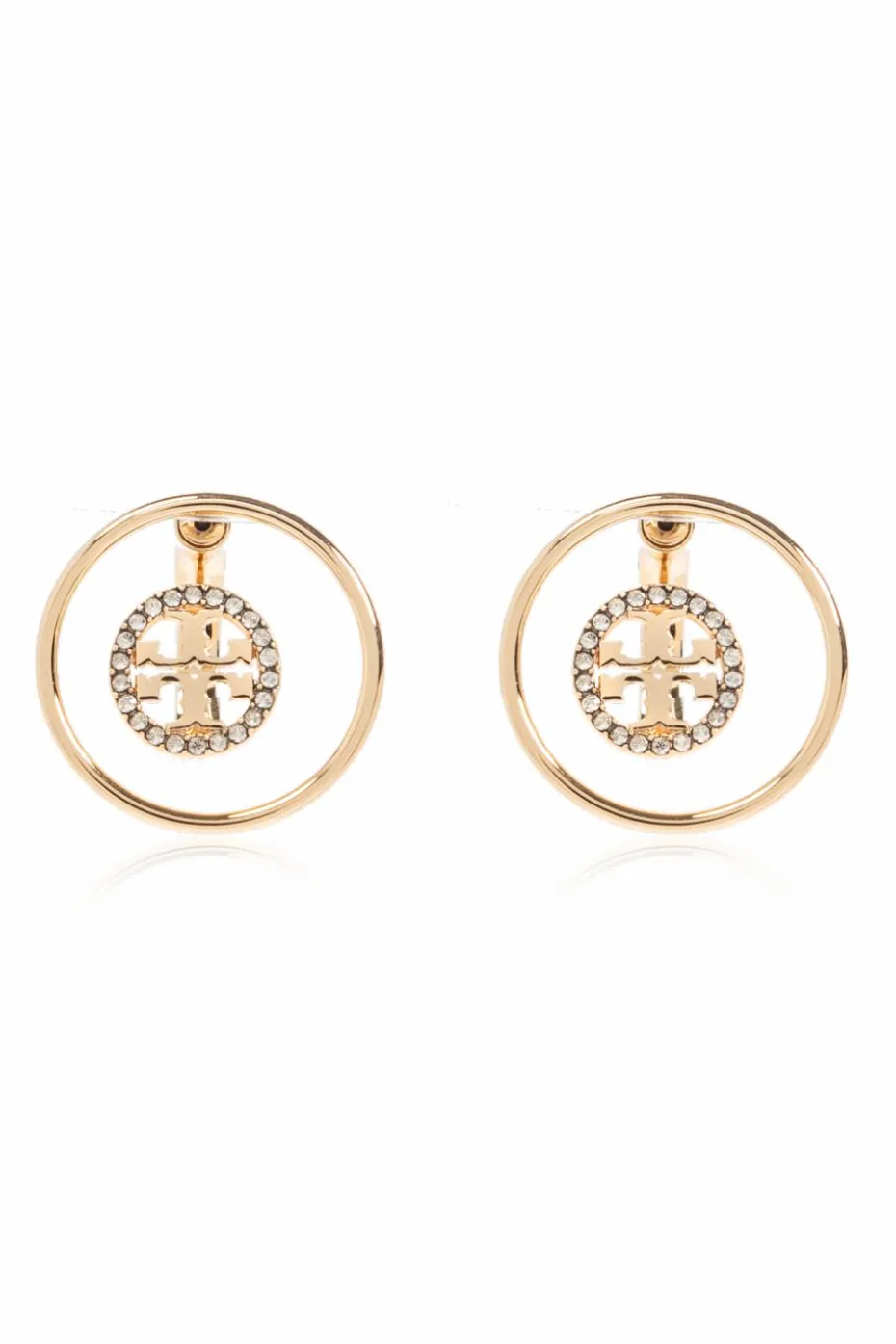 Tory Burch ZŁOTY Kolczyki z kryształami