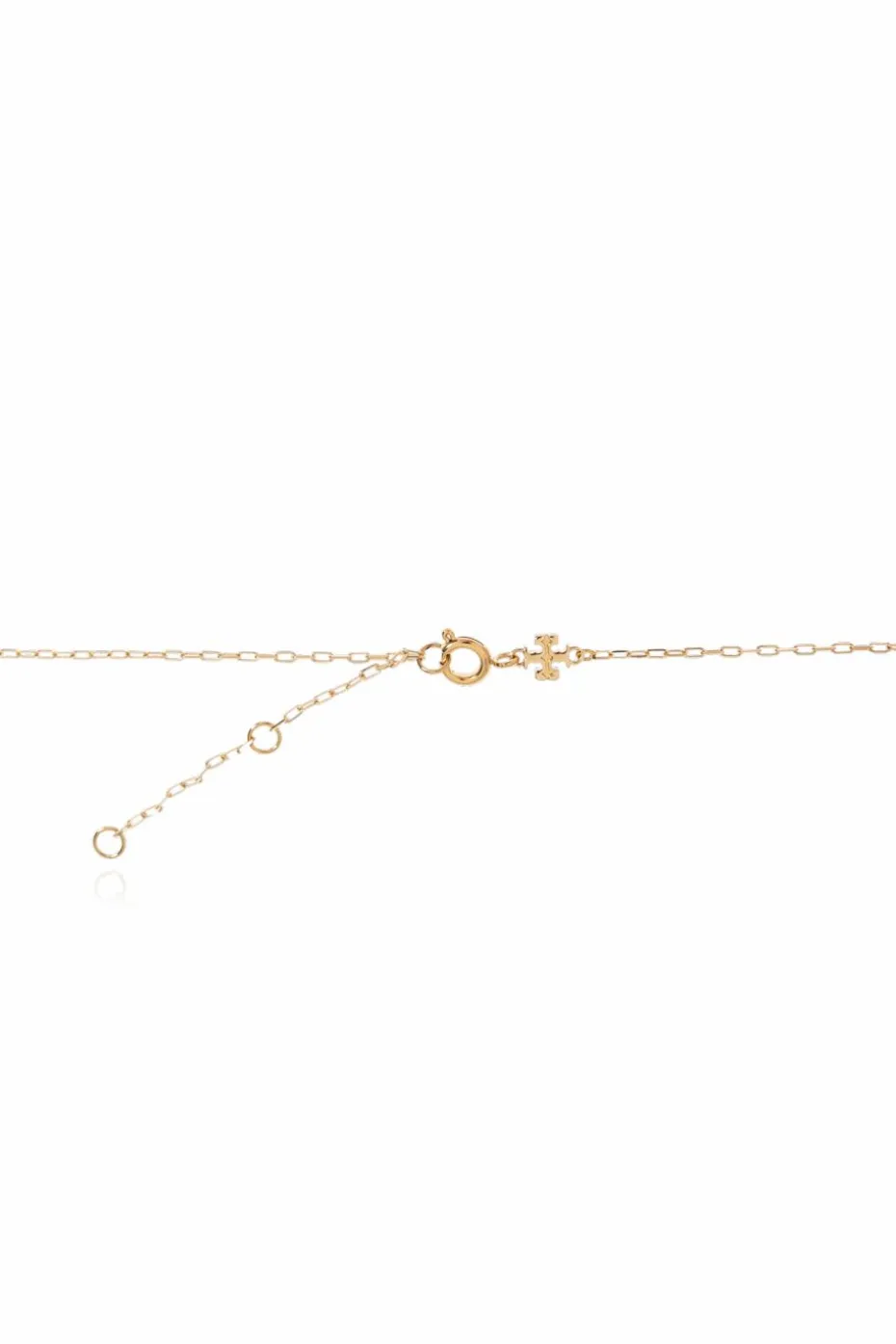 Tory Burch ZŁOTY Naszyjnik z zawieszką w kształcie logo