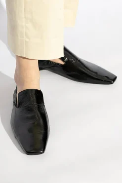 TOTEME CZARNY Skórzane buty