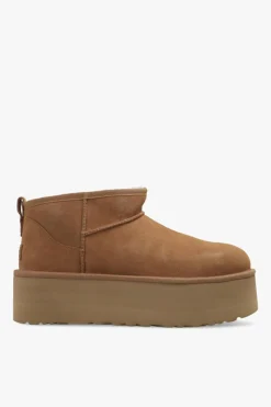 UGG BRĄZOWY Śniegowce ‘Classic Ultra Mini Platform’