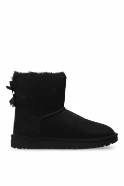 UGG CZARNY Zamszowe śniegowce 'Mini Bailey Bow II'