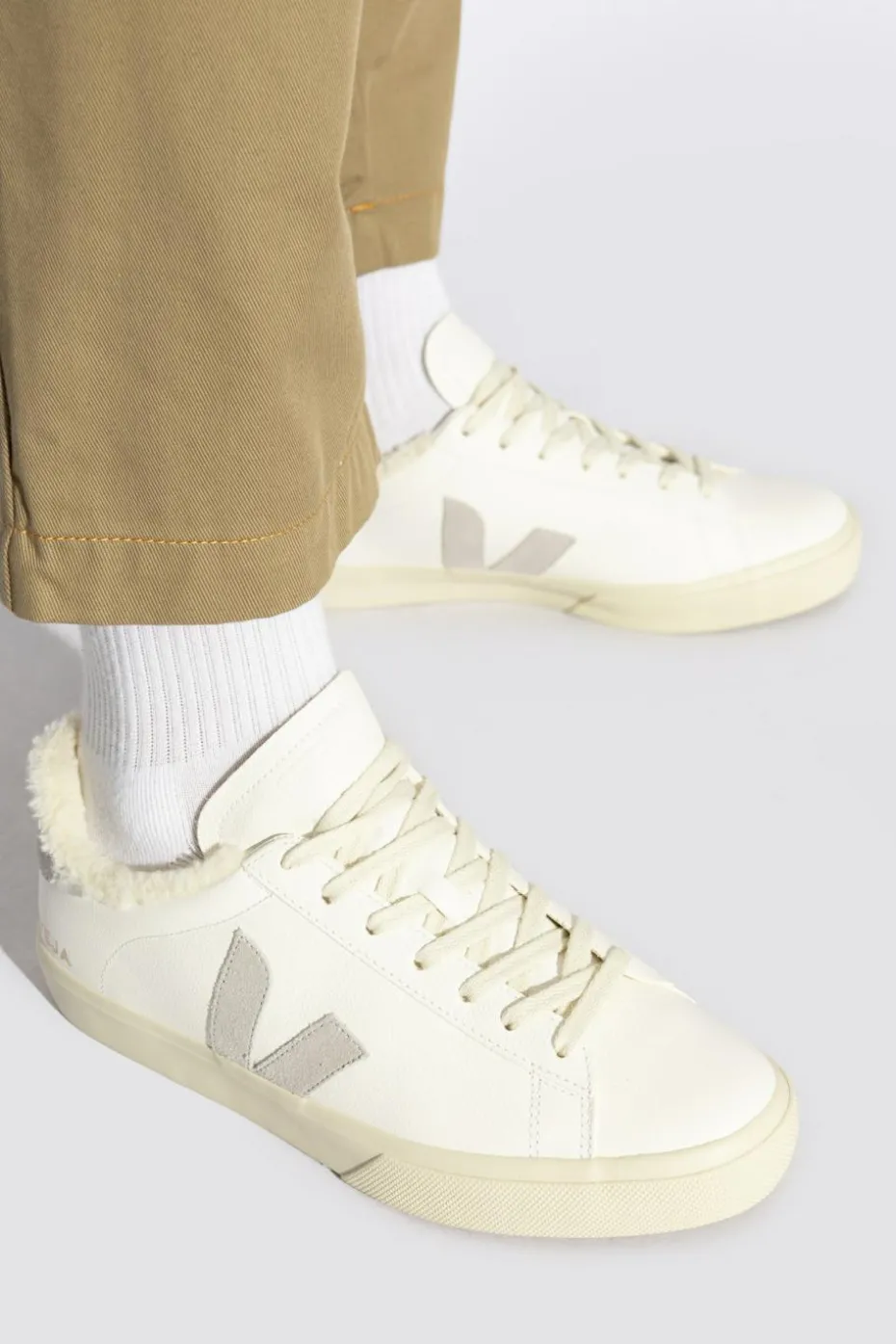 Veja BIAŁY Buty sportowe `Campo Winter Leather`