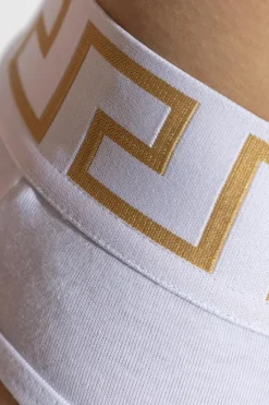 Versace BIAŁY Bawełniane figi