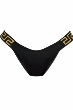 Versace CZARNY Dół od kostiumu kąpielowego