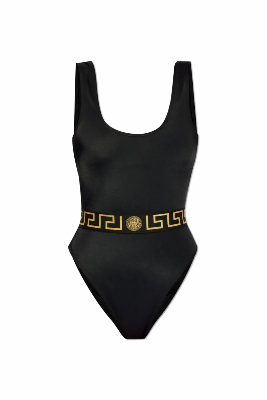 Versace CZARNY Jednoczęściowy kostium kąpielowy