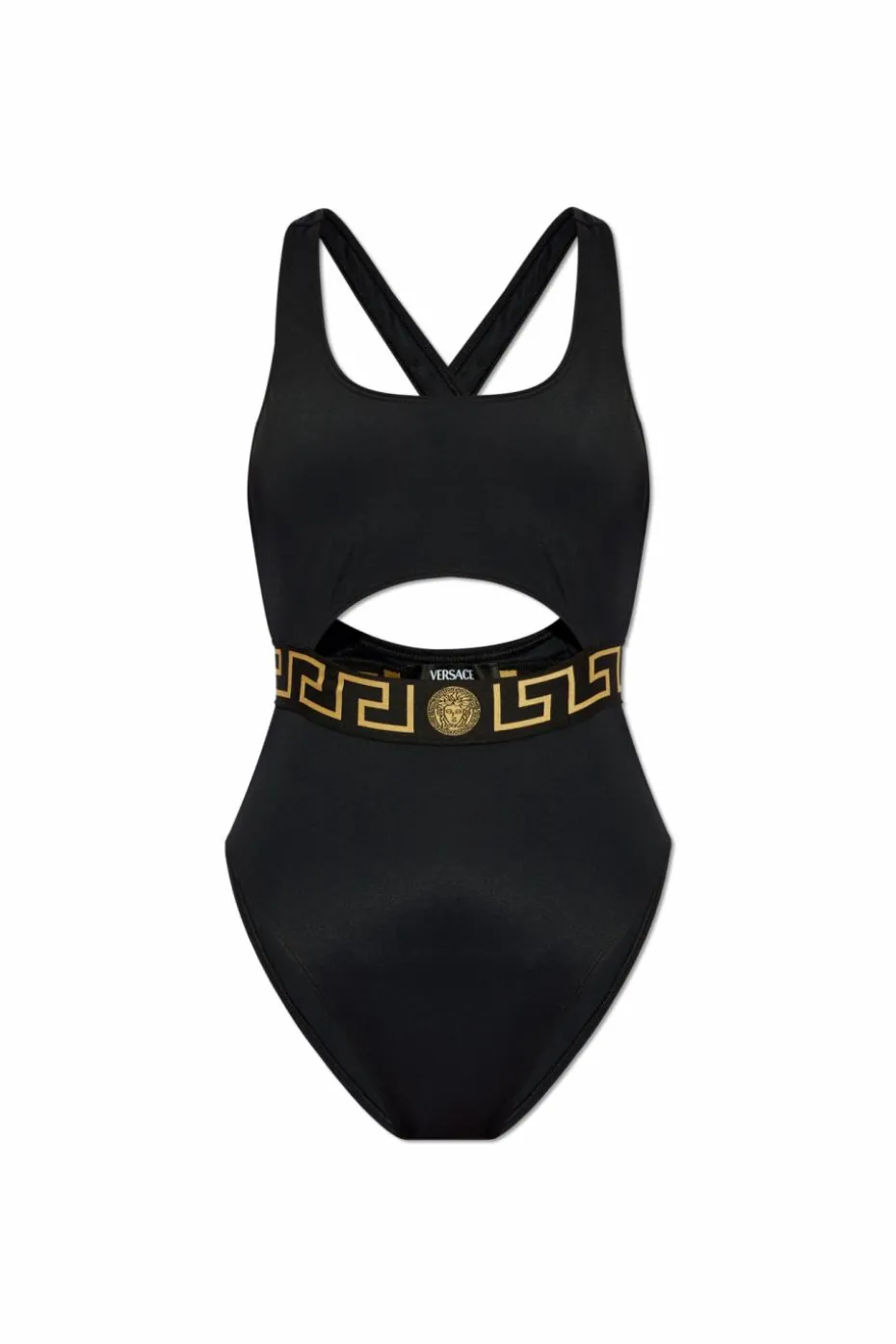 Versace CZARNY Jednoczęściowy kostium kąpielowy
