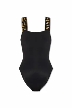 Versace CZARNY Jednoczęściowy kostium kąpielowy