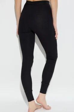 Versace CZARNY Legginsy bieliźniane