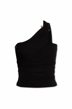 Versace CZARNY Top z odkrytym ramieniem