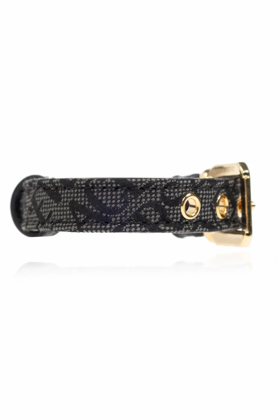 Versace Home CZARNY Mała obroża dla psa z nadrukiem `Barocco`