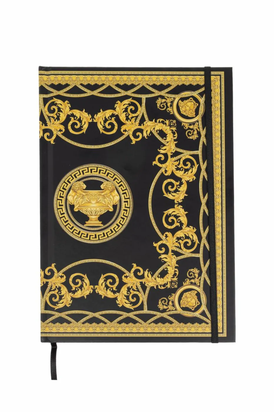Versace Home CZARNY Notes z nadrukiem `La Coupe Des Dieux`