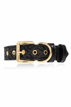 Versace Home CZARNY Obroża dla psa z nadrukiem `Barocco`