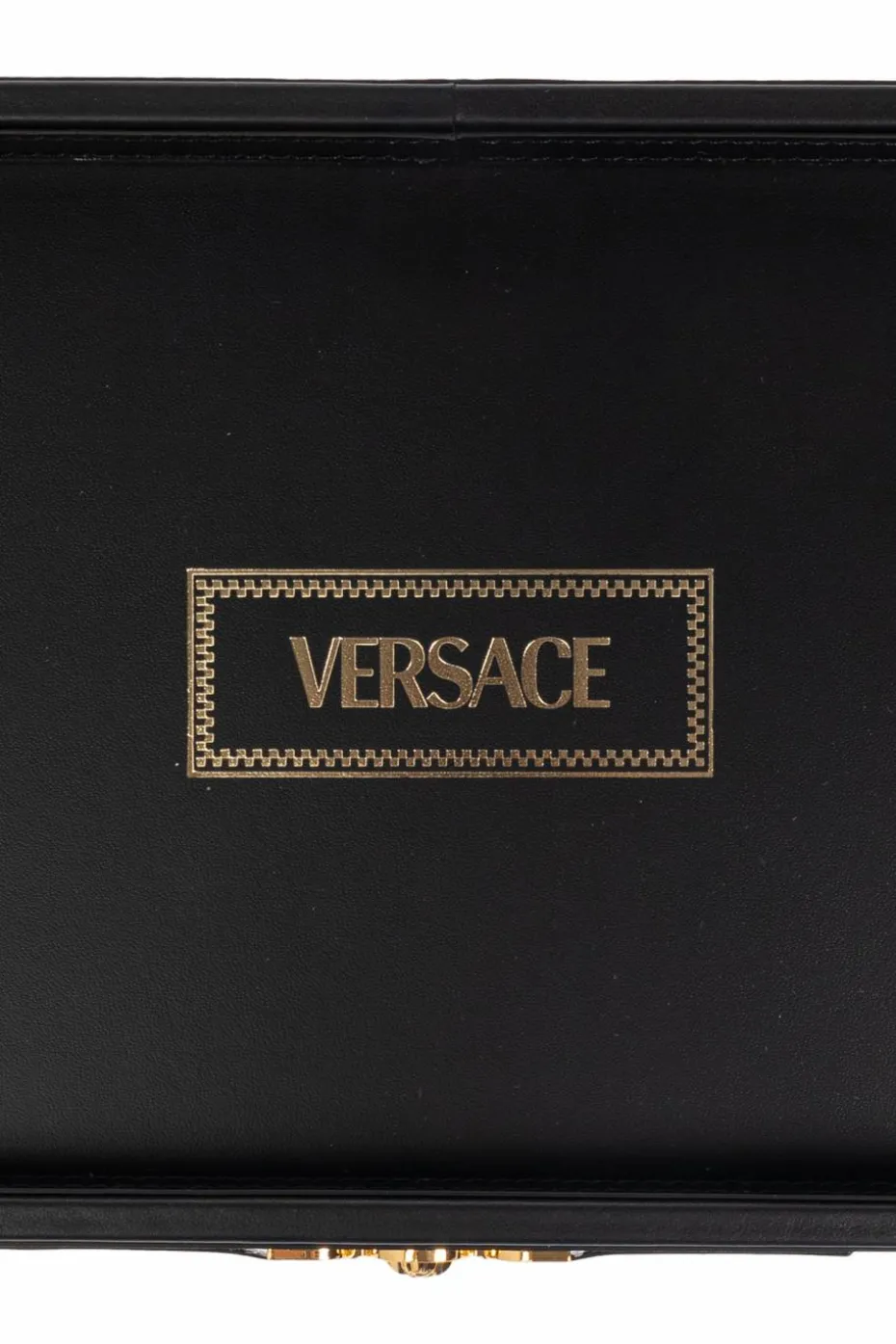 Versace Home CZARNY Skórzana taca