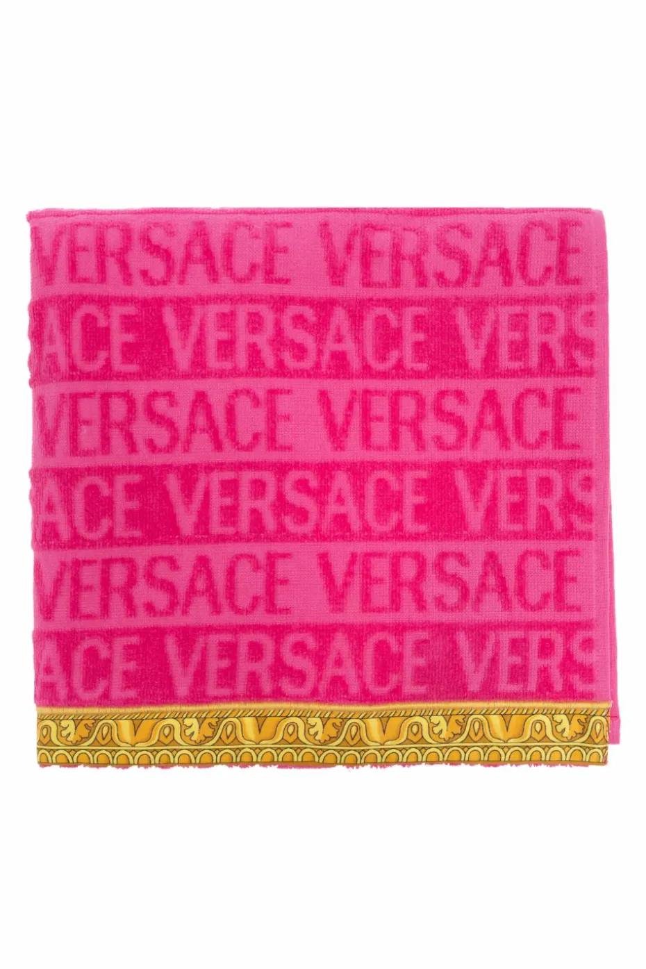 Versace Home RÓŻOWY Ręcznik z logo