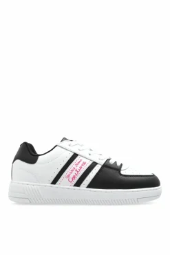 Versace Jeans Couture BIAŁY Buty sportowe z nadrukowanym logo