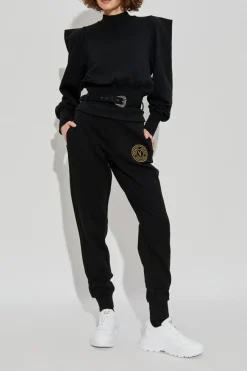 Versace Jeans Couture CZARNY Bluza z paskiem