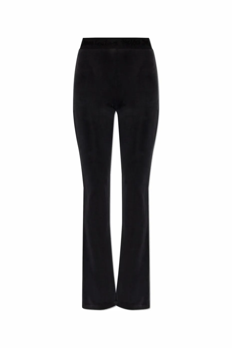 Versace Jeans Couture CZARNY Spodnie z rozszerzanymi nogawkami