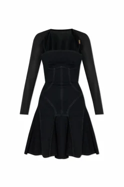 Versace Jeans Couture CZARNY Krótka sukienka