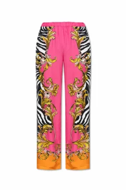 Versace Jeans Couture MULTIKOLOR Spodnie o luźnym kroju