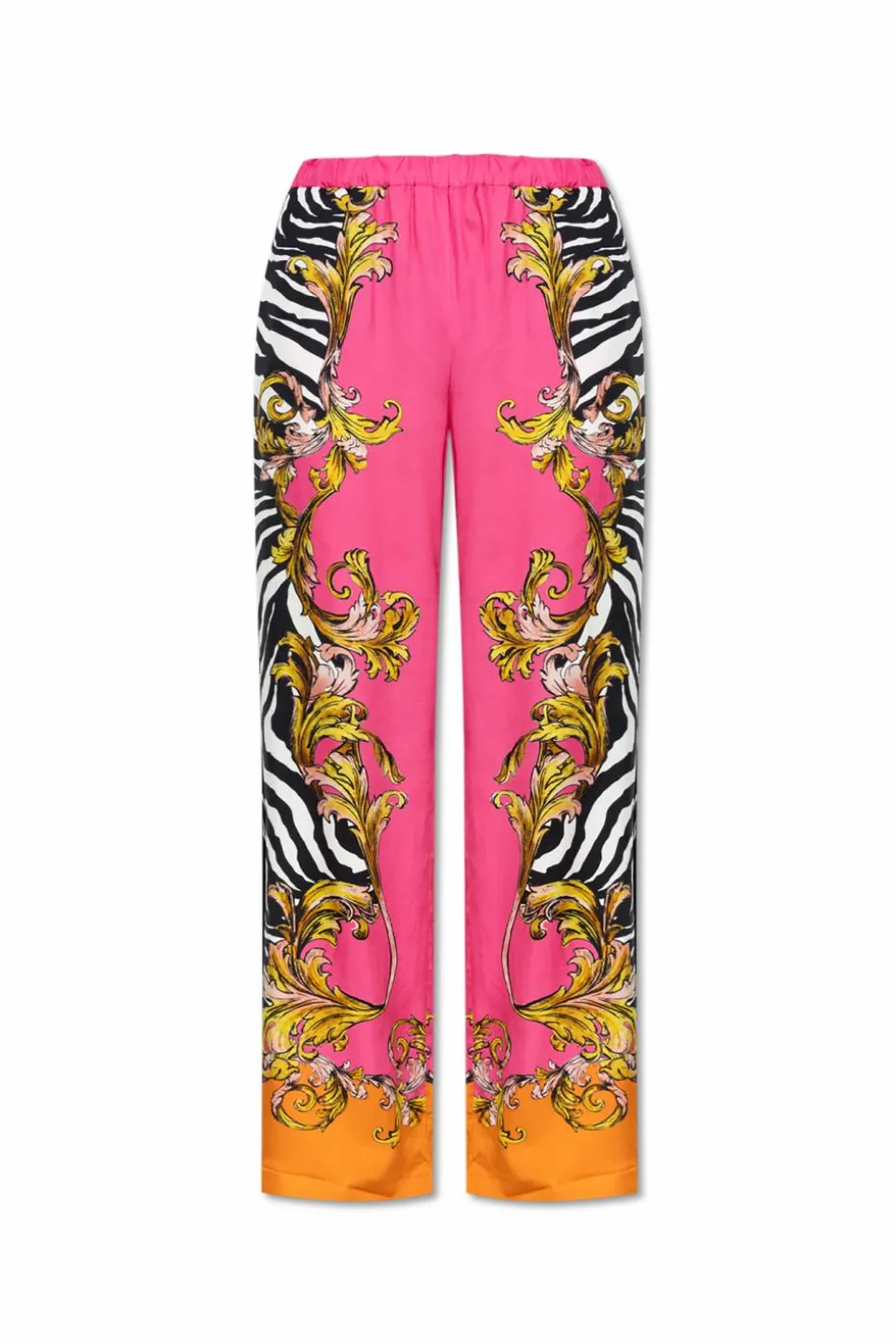 Versace Jeans Couture MULTIKOLOR Spodnie o luźnym kroju
