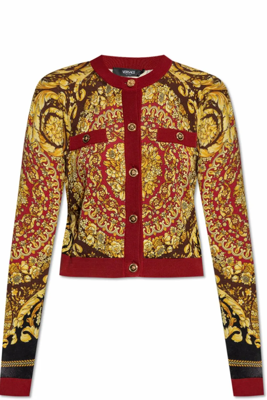 Versace MULTIKOLOR Jedwabny kardigan