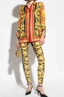 Versace MULTIKOLOR Leginsy z nadrukiem `Barocco`