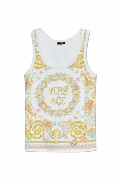 Versace MULTIKOLOR Top z kolorowym nadrukiem