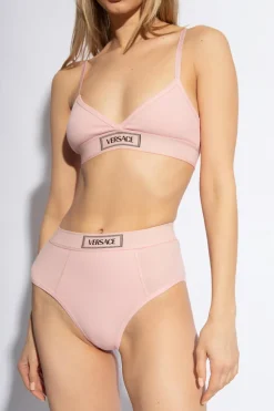 Versace RÓŻOWY Bawełniany biustonosz