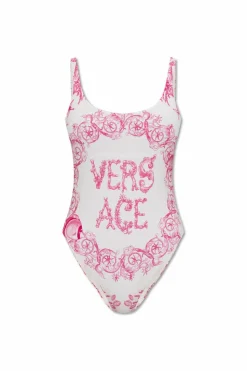 Versace RÓŻOWY Jednoczęściowy kostium kąpielowy