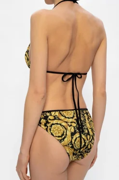 Versace ŻÓŁTY Góra od kostiumu kąpielowego