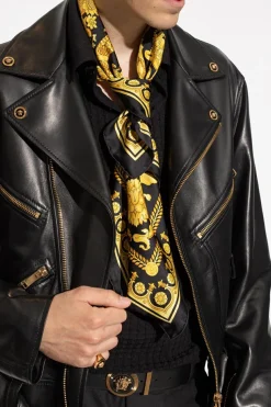 Versace ŻÓŁTY Jedwabny szal