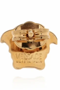 Versace ZŁOTY Kolczyki w kształcie głowy Meduzy