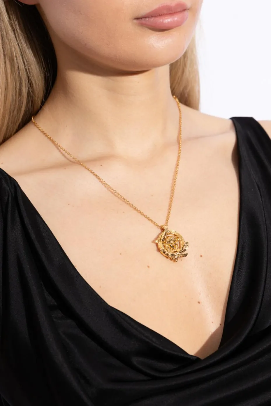 Versace ZŁOTY Naszyjnik z głową Meduzy