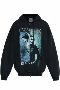 VETEMENTS CZARNY Bluza z nadrukiem