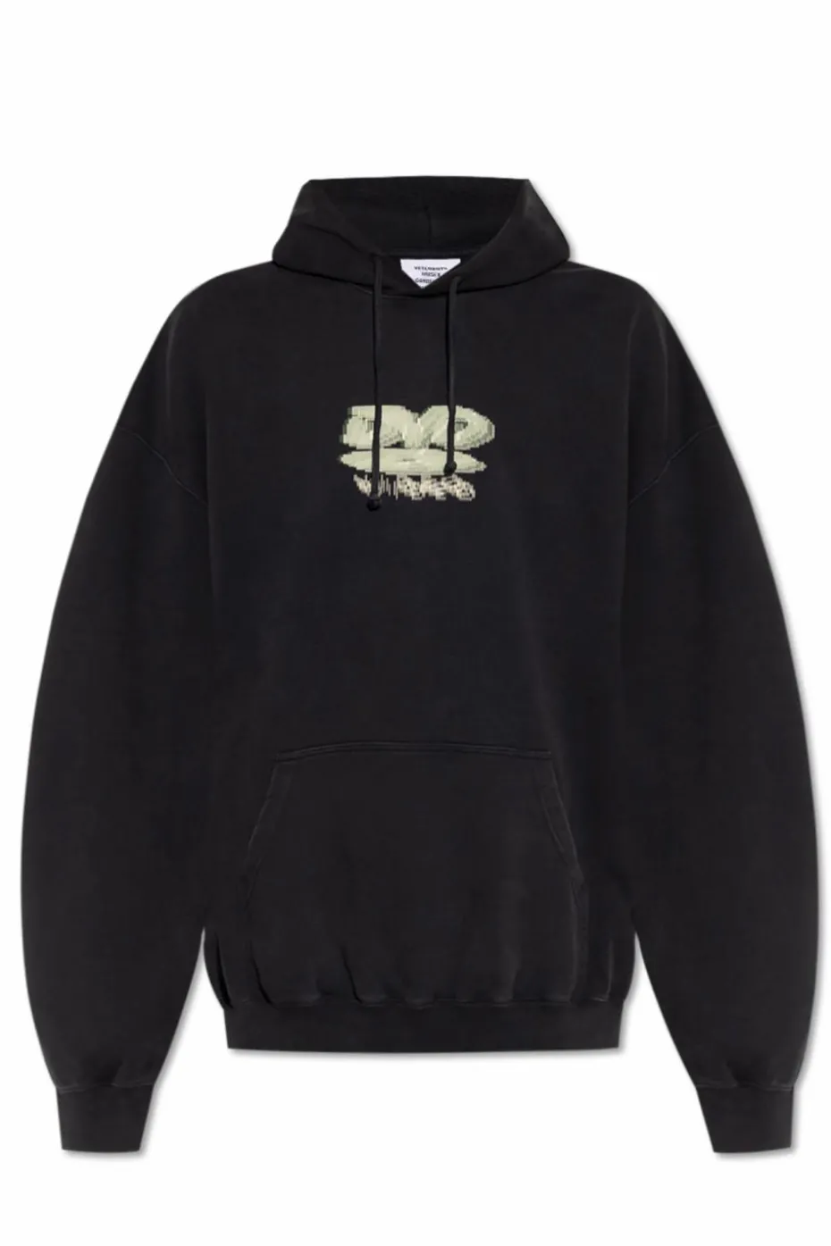 VETEMENTS CZARNY Bluza z nadrukiem