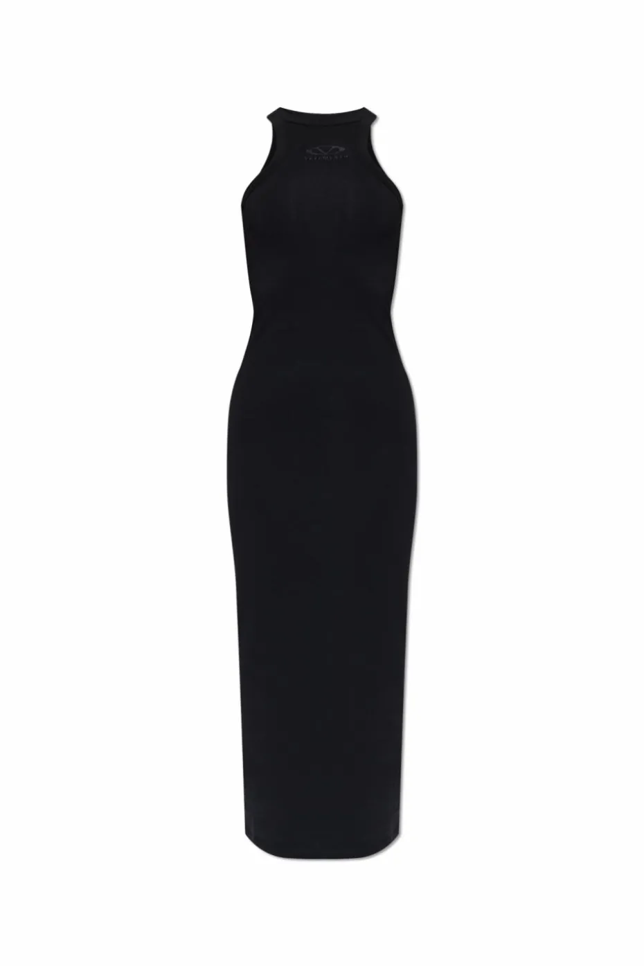 VETEMENTS CZARNY Sukienka z logo