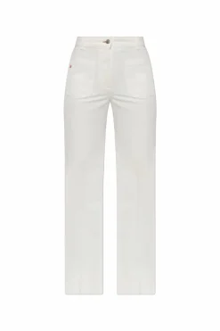 Victoria Beckham BIAŁY Jeansy z logo