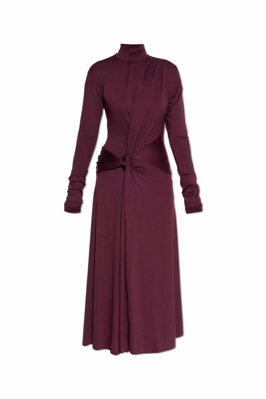 Victoria Beckham BORDO Sukienka ze stójką