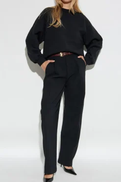 Victoria Beckham CZARNY Bluza z okrągłym dekoltem