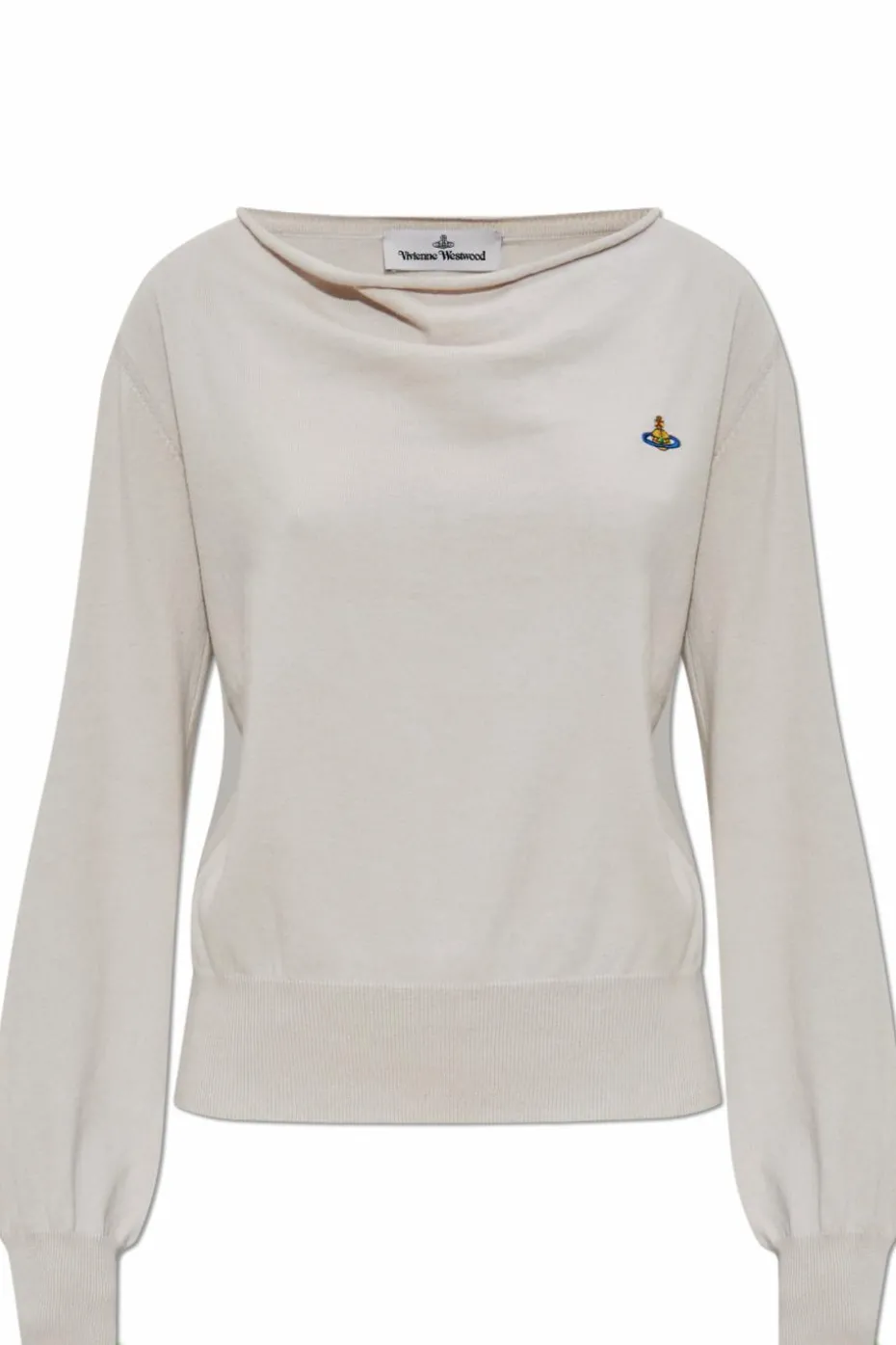 Vivienne Westwood beżowy Sweter z logo