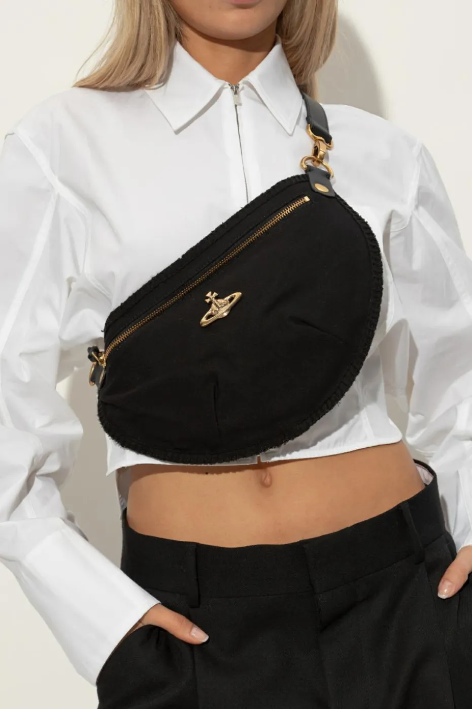 Vivienne Westwood CZARNY Torba na ramię `City`