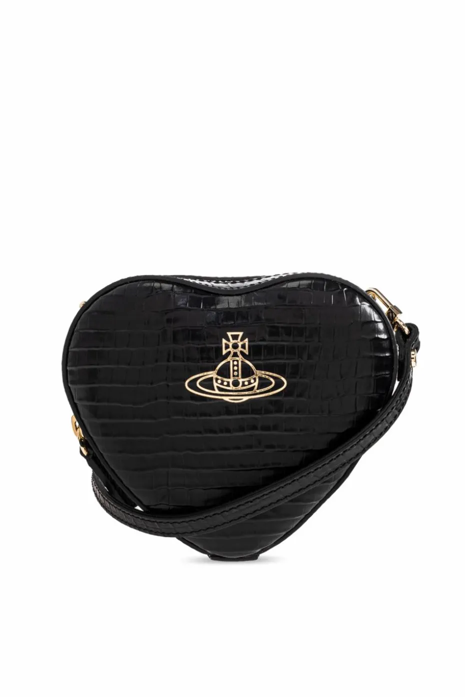 Vivienne Westwood CZARNY Torba na ramię `Heart Mini`
