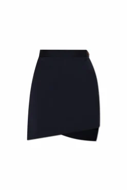 Vivienne Westwood GRANATOWY Wełniana spódnica