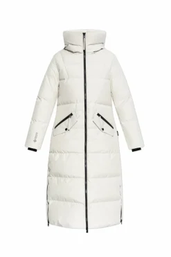 Woolrich BIAŁY Kurtka puchowa z kapturem