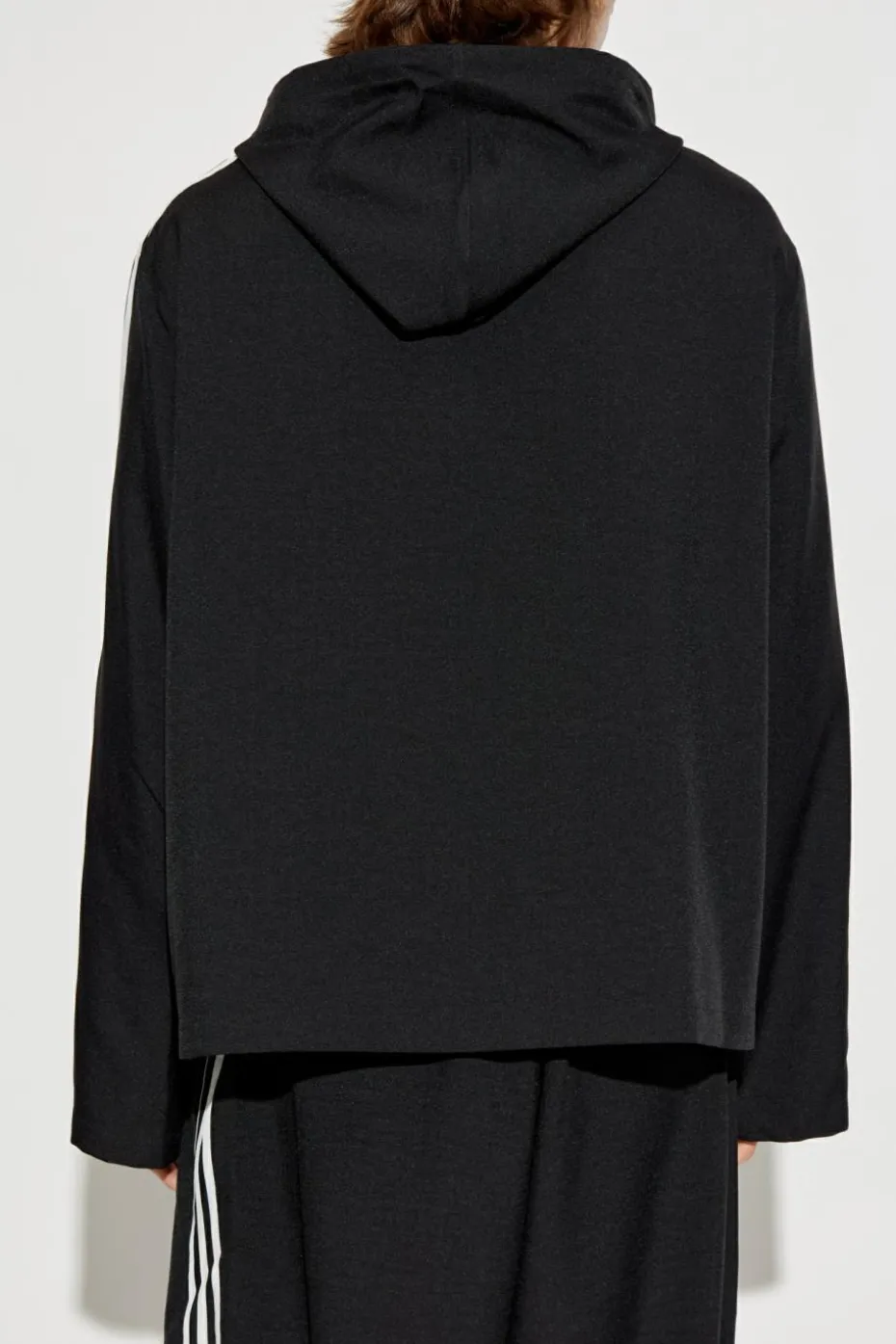 Y-3 CZARNY Bluza z kapturem