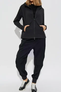 Y-3 CZARNY Kurtka z kapturem