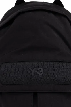 Y-3 CZARNY Plecak z logo