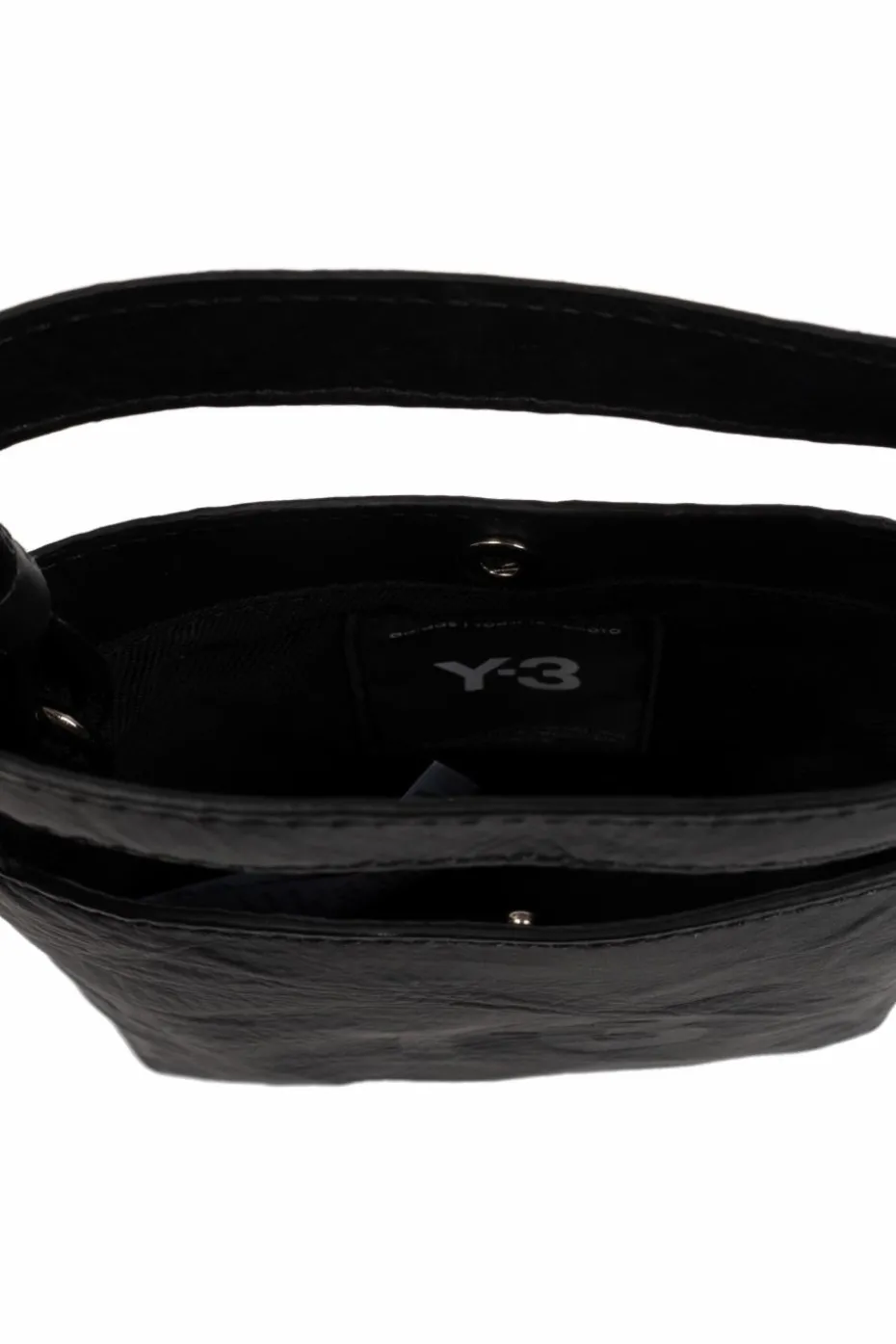 Y-3 CZARNY Torba na ramię z logo