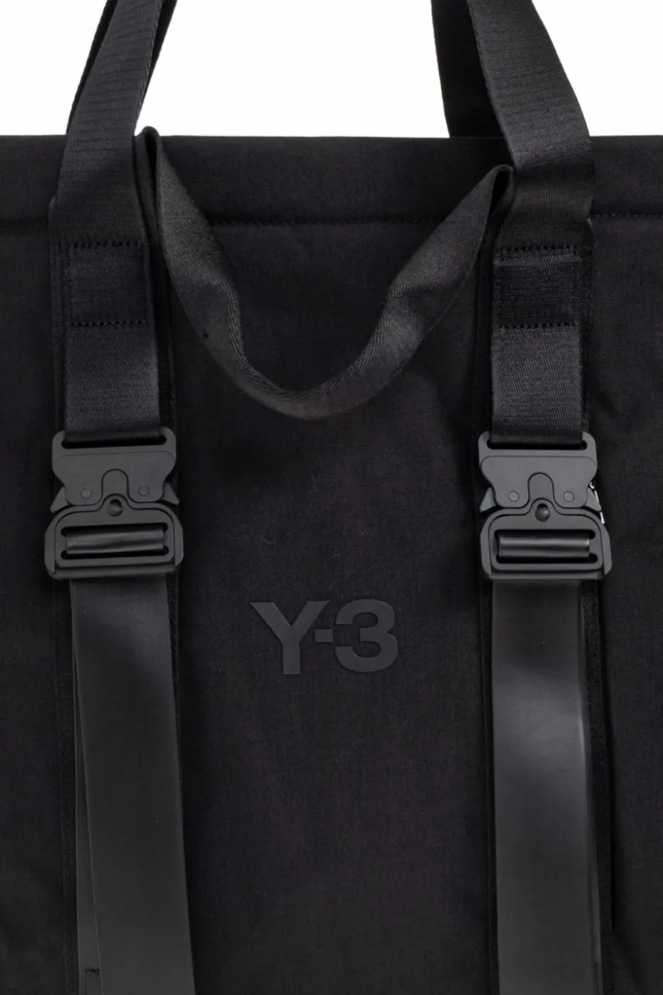 Y-3 CZARNY Torba z logo