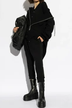 Yohji Yamamoto CZARNY Kardigan z logo